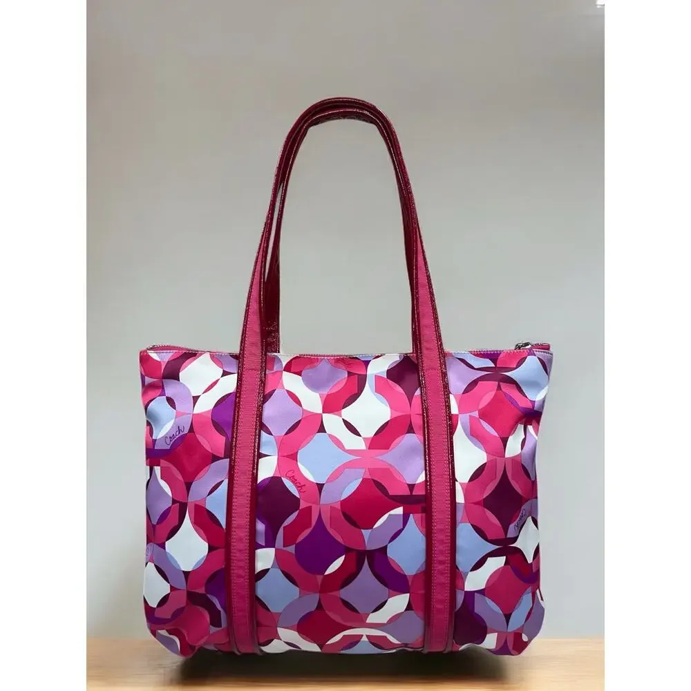 Y2K Coach 14747 Poppy Kaleidoscope Glam Tote/Crossbody/Wristlet Set